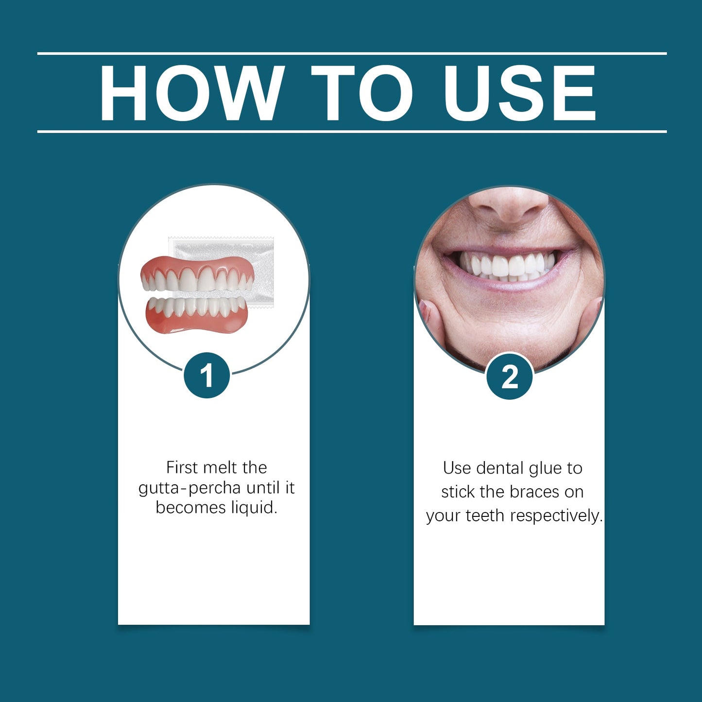 Silicone Denture Repair Set, Everyday To Enhance The Beauty Of Smile Comfortable Material Modification Teeth eprolo