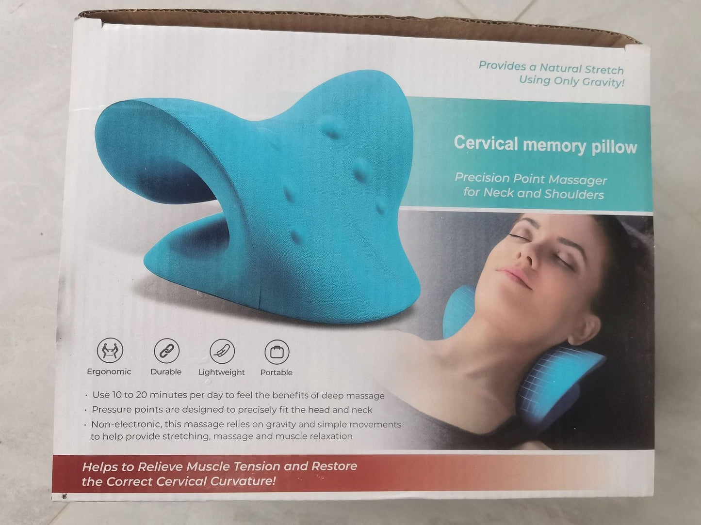 C-Type Cervical Spine Massage Pillow Cervical Spine Orthosis Traction Massage Pillow Sleep Shoulder And Neck Massage Pillow eprolo