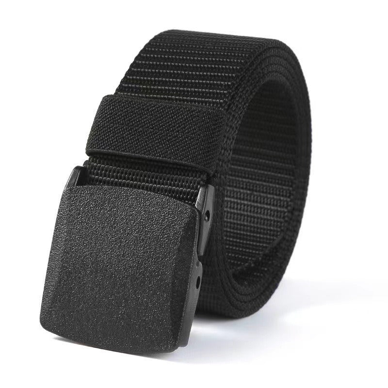 Nylon tactical belt for men's non-metallic outdoor sports belt, student military training canvas belt eprolo