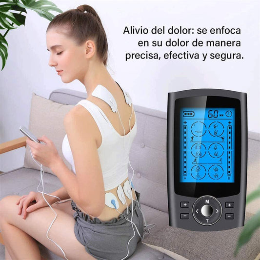Muscle Electrostimulation Device for Meridian Therapy with AB Channels, Shoulder and Neck Massage, EMS Pulse Massager eprolo
