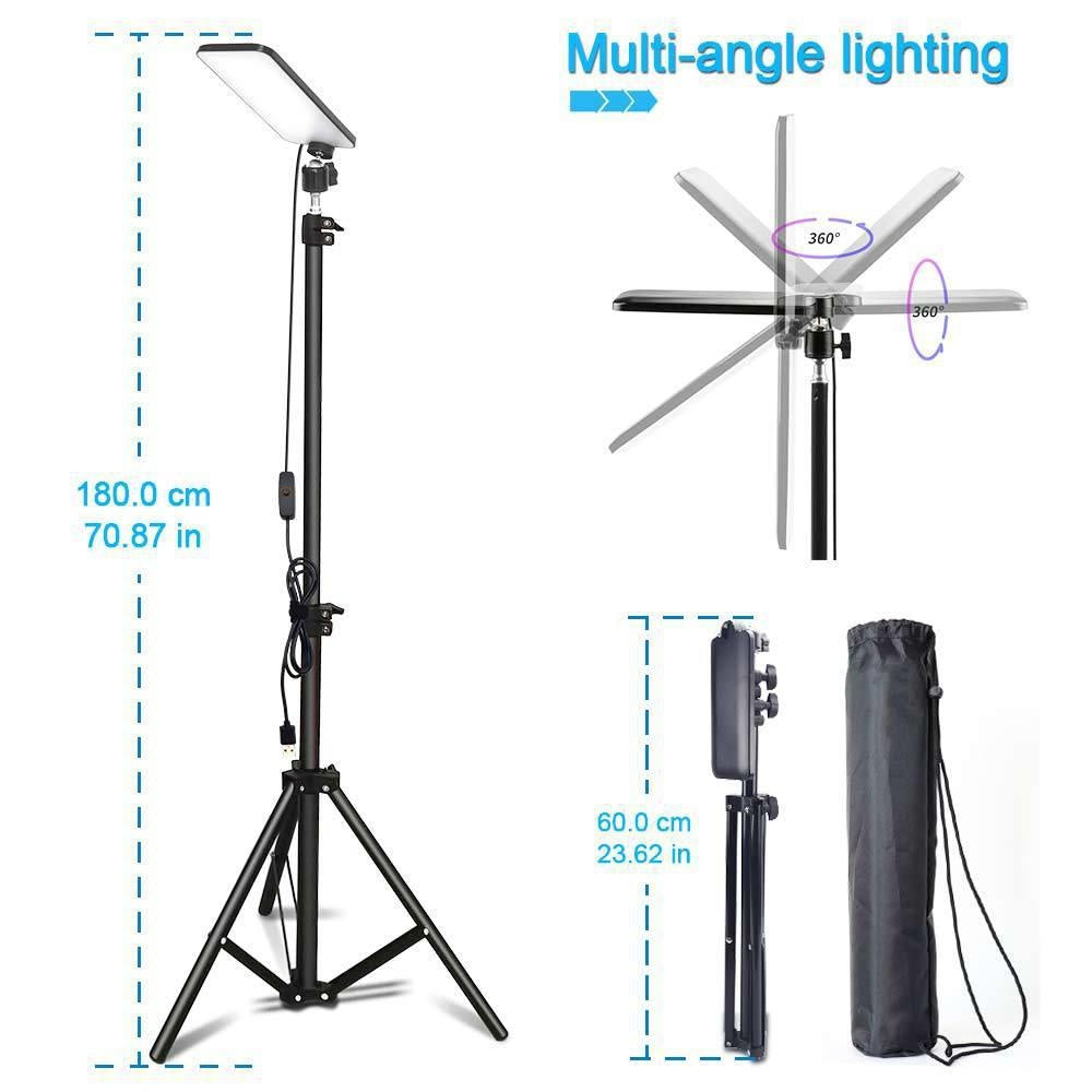 Camping Light LED Rechargeable Outdoor Tent Light USB 5V Power Supply 1.8 Meter Telescopic Pole eprolo