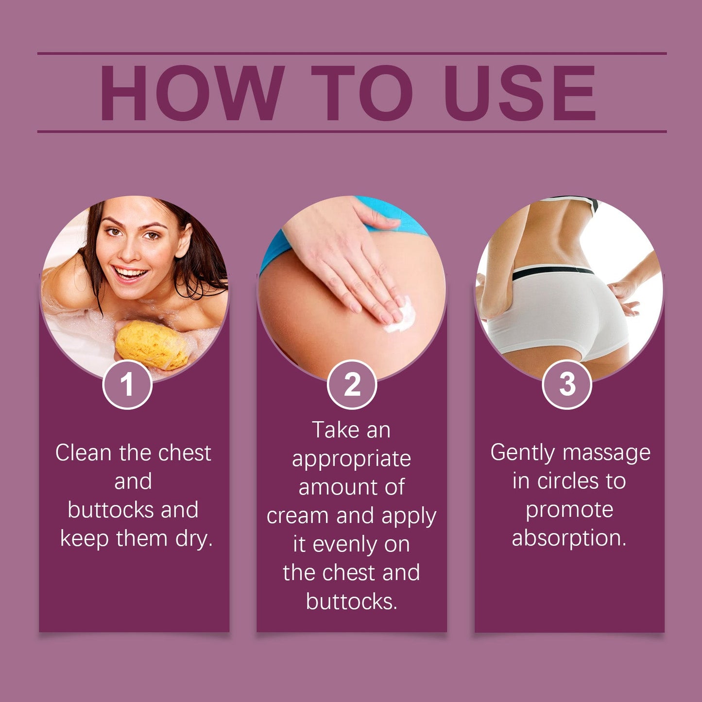 OceAura Buttock And Chest Care Cream Buttock And Chest Skin Moisturizing Care Elastic Moist And Smooth Skin Daily Body Care eprolo