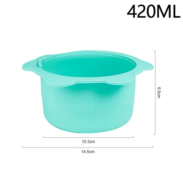Wax Warmer Heat-resisting Replacement Silicone Bowls Hair Removal Wax With Stirring Stick Non-Stick Pan Hair Removal Tool eprolo