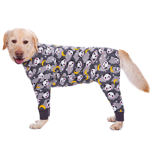 Medium and large dog pet clothing thin design belly protection weaning and sterilization suit eprolo