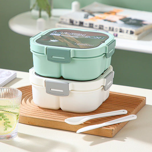 Classic simple microwaveable portable salad box lunch box with cutlery eprolo