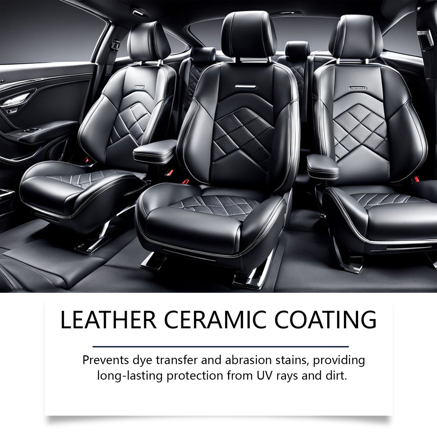 Rayhong Automotive Leather Ceramic Coating Spray, Leather Refurbishment Decontamination Brightening Maintenance Cleaning And Polishing Spray eprolo