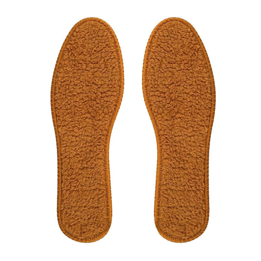 1 pair Thick Alpaca Wool Insoles Winter Warm Anti-Cold Breathable Moisture-Absorbing Cotton Felt Insoles Comfortable and Soft eprolo