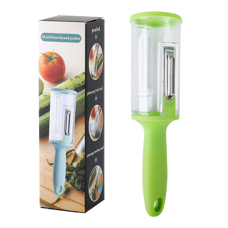 Multifunctional Peeler With Storage Box The Ultimate Solution For Peeling Vegetables, Fruits, And Scaling Fish eprolo
