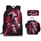 Astronaut Space Character Anime Style 3-Piece Set Backpack Lunch Bag Pencil Case Student Organizer Casual Fashion eprolo