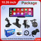 10.26-inch Portable Car Central Control Smart Screen with Wireless CarPlay, Android Auto, Bluetooth, and AHD Backup Camera eprolo