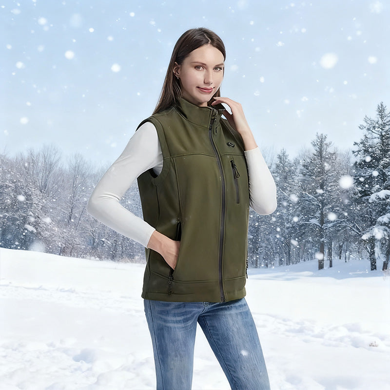 Men Women 9 Areas Heated Vest USB Charging Heated Jacket Washed Keep Warm Hiking Vest Winter Fishing Skiing Vest Heated Coats eprolo