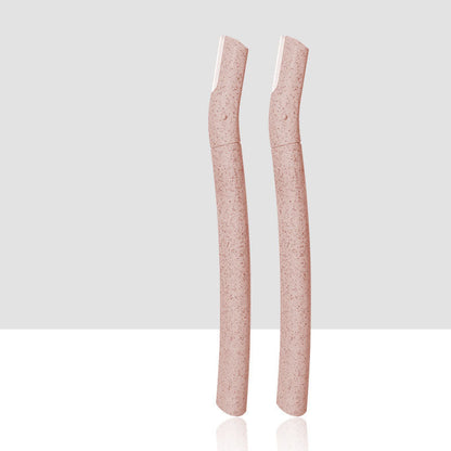 2 Pcs Eyebrow Trimmer Set Macro Safety Eyebrow Razor Ladies Eyebrow Shaver Shaved Eyebrow Knife Beauty Tool eprolo