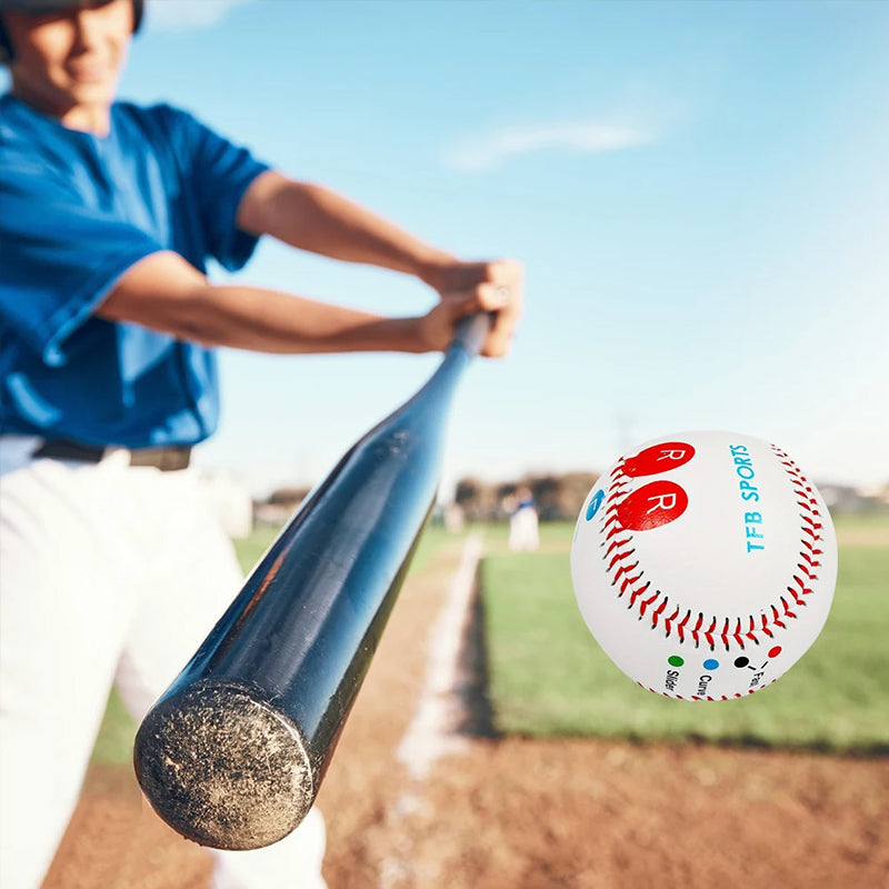9 Inch Competition Training Baseball with Finger Placement Markers Games Practice Baseball Training Aid for Pitching eprolo