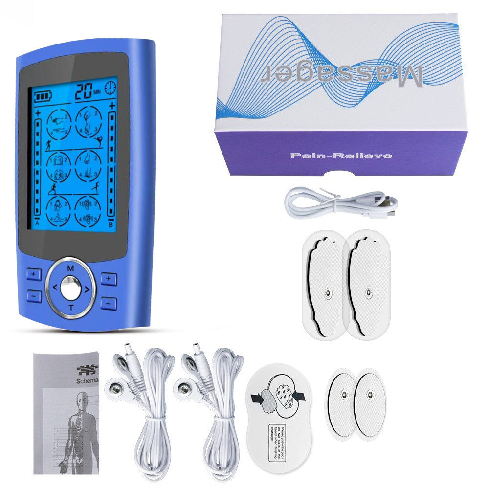 Muscle Electrostimulation Device for Meridian Therapy with AB Channels, Shoulder and Neck Massage, EMS Pulse Massager eprolo