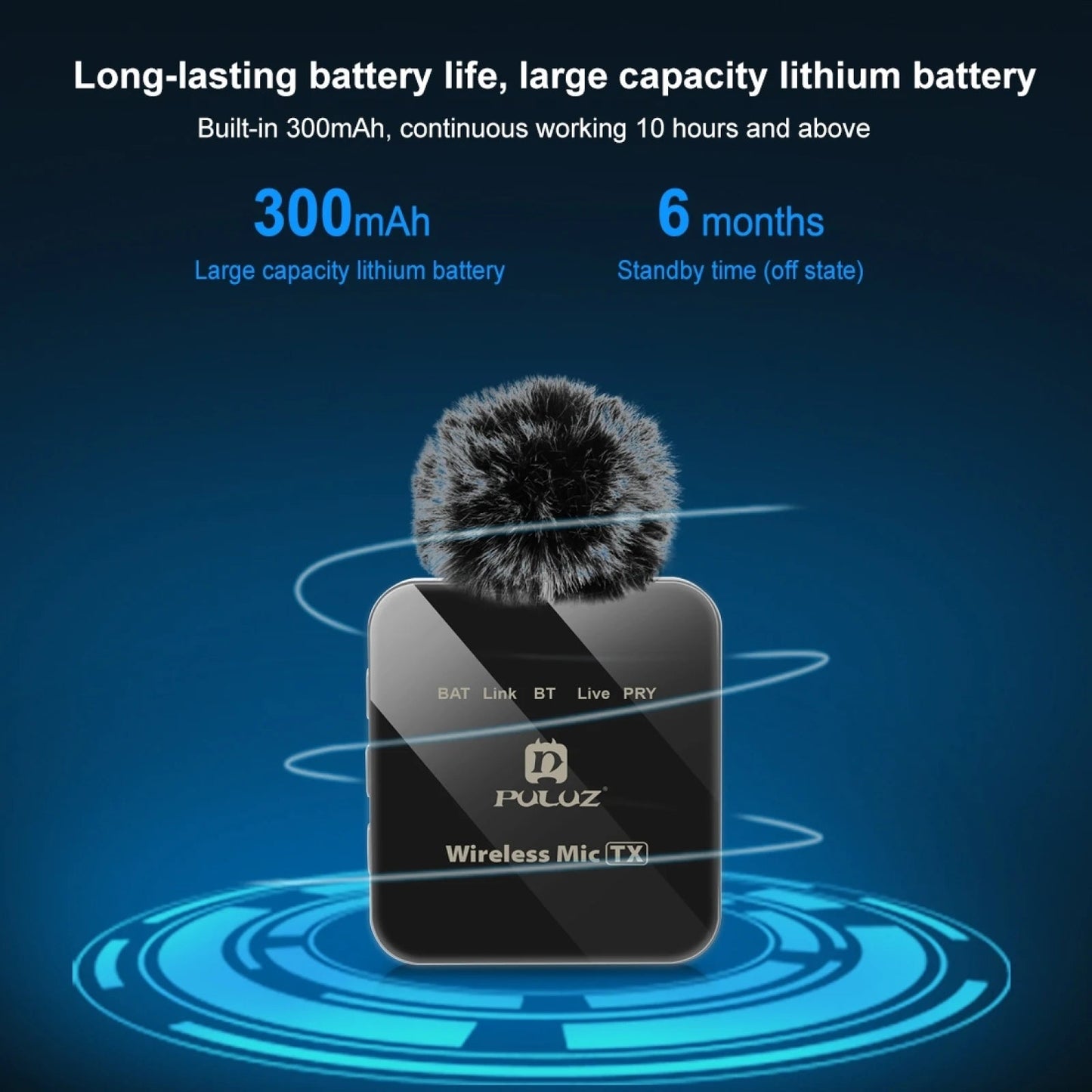 Wireless lavalier microphone mobile phone outdoor live recording noise reduction 1-to-2 wireless microphone eprolo