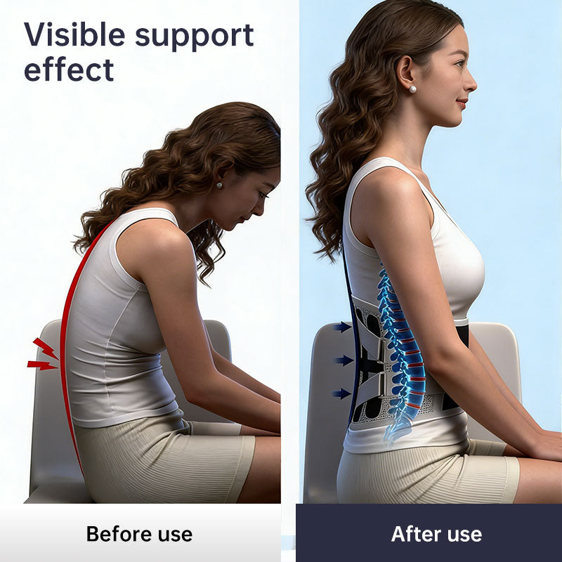 Adjustable Back Support Belt - Pain Relief for Men & Women, Sciatica, Scoliosis, Herniated Disc, Posture Corrector eprolo