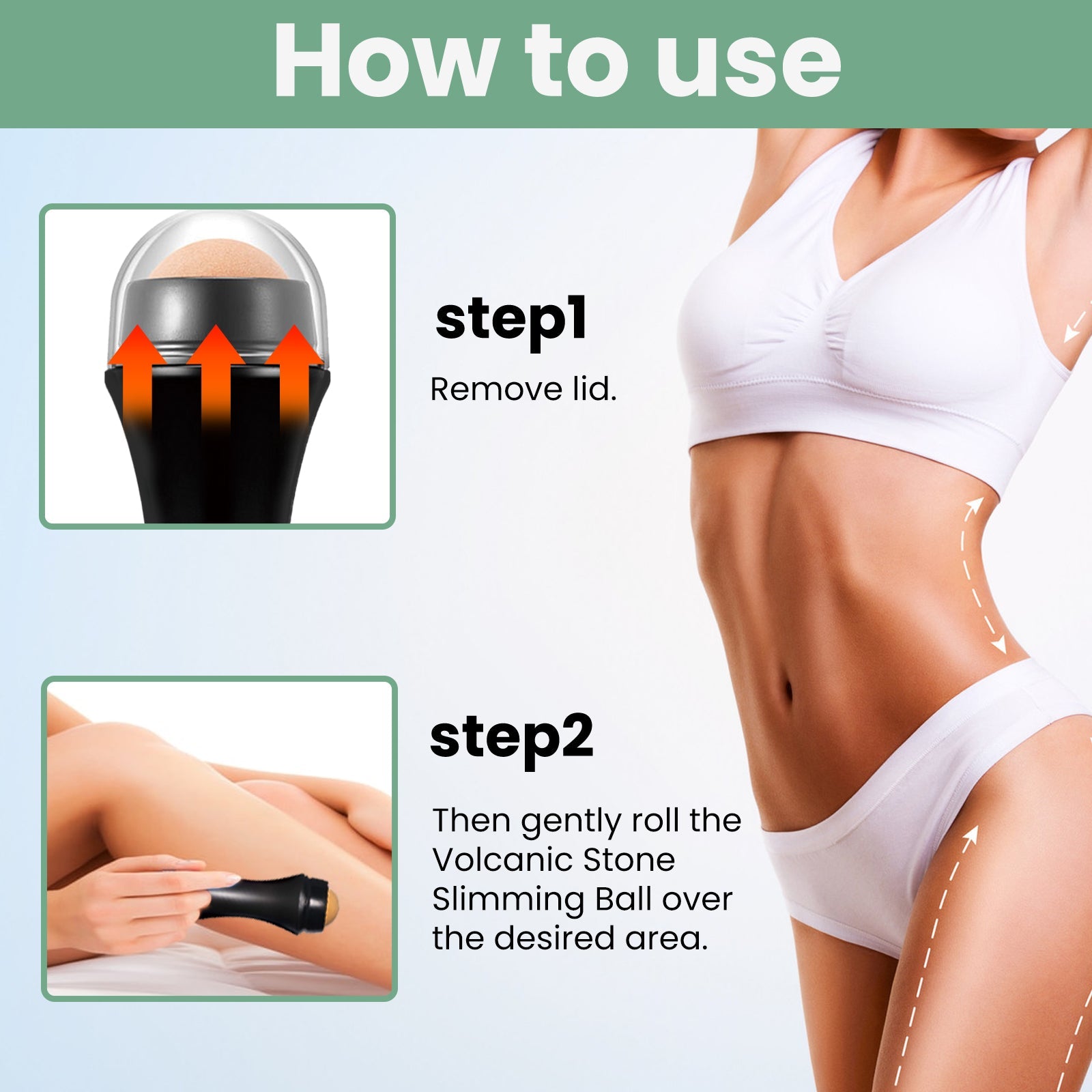 EELHOE Volcanic Stone Body Shaping Ball, Massage The Body To Lift The Muscles To Tighten The Belly Beauty Slimming Ball eprolo