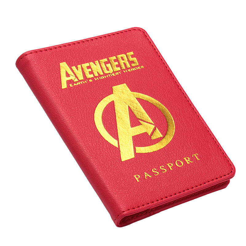 Batman Passport Holder Black Panther Kingdom Passport Set Marvel Hero Ticket Holder eprolo