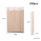 100-Piece Bag of Disposable Wooden Sticks for Hair Removal Waxing and Scraping Tools eprolo