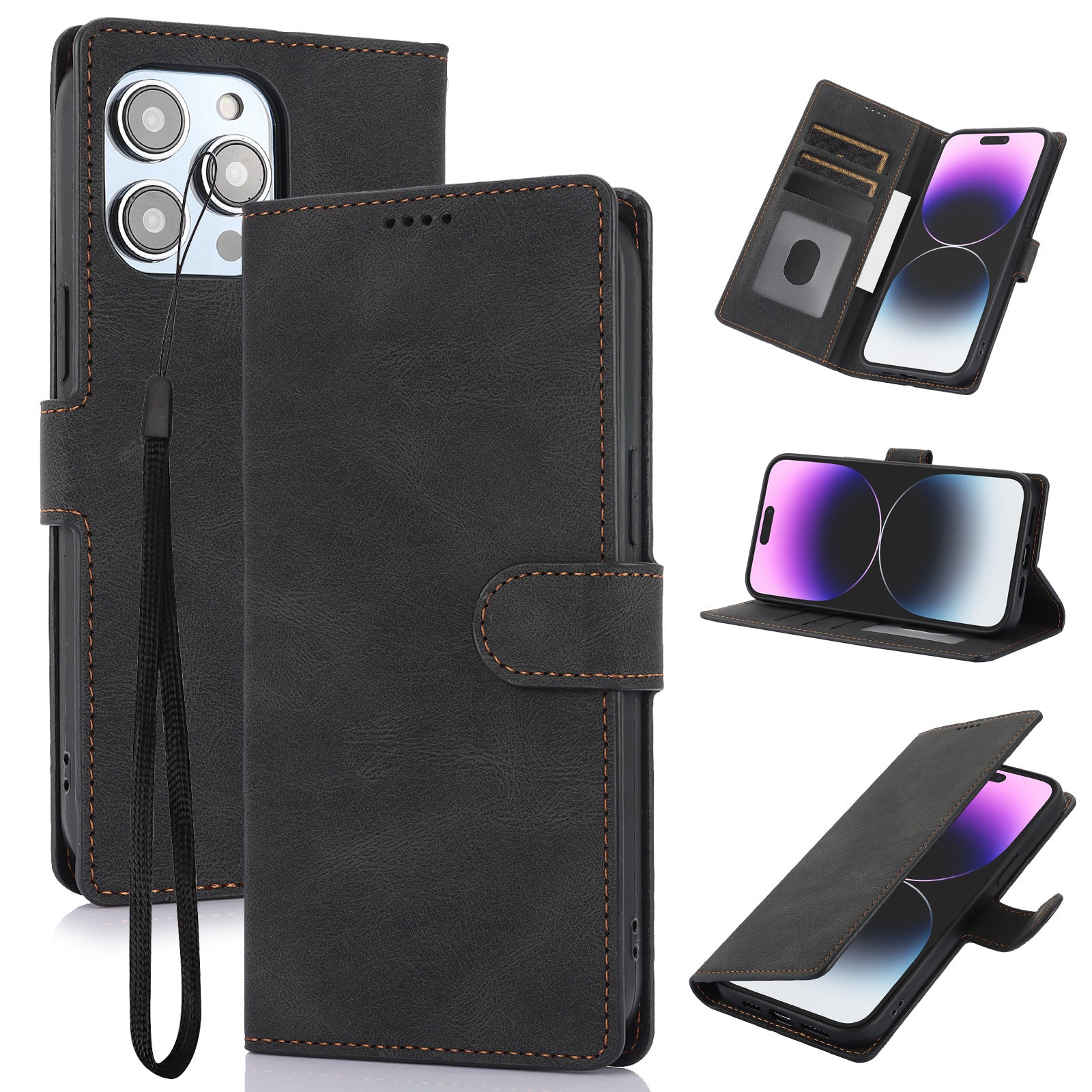 Suitable for Apple 16 Pro phone case FE wallet style anti drop phone leather case eprolo