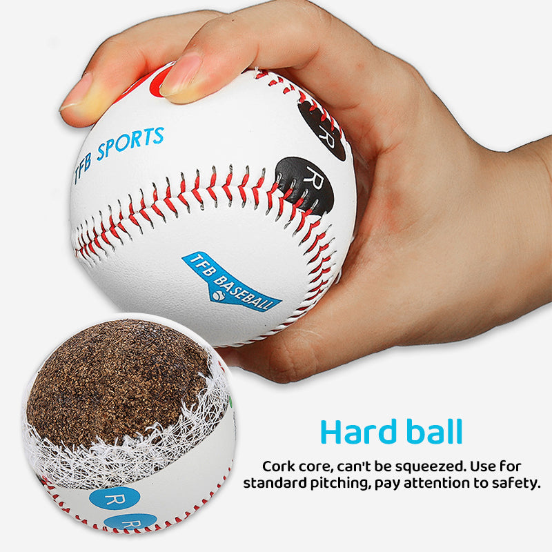 9 Inch Competition Training Baseball with Finger Placement Markers Games Practice Baseball Training Aid for Pitching eprolo