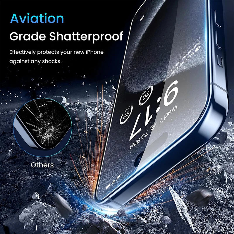 1-4Pcs Anti-spy Tempered Glass for IPhone 15 14 13 12 11Pro Max Full Cover Privacy Screen Protector For iPhone X XS Max XR Glass eprolo