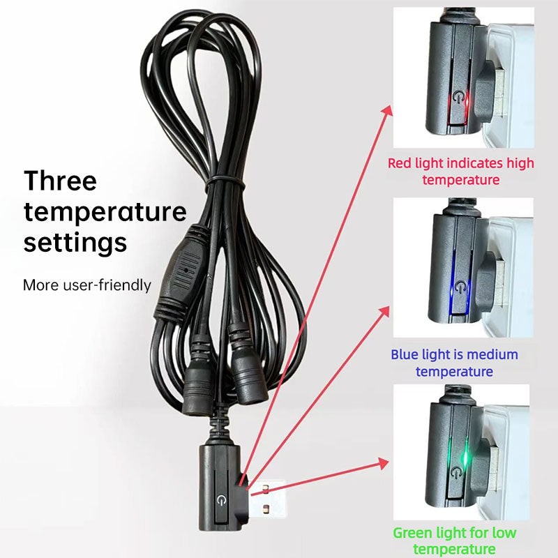 USB Rechargeable Heated Gloves with Adjustable Temperature, Anti-Slip & Touchscreen for Winter Sports eprolo