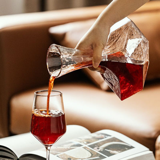 Wine Decanter Cube Diamond Breathable Rapid Wine Bottle for Home Luxury High-End Glass Red Wine Aerator eprolo