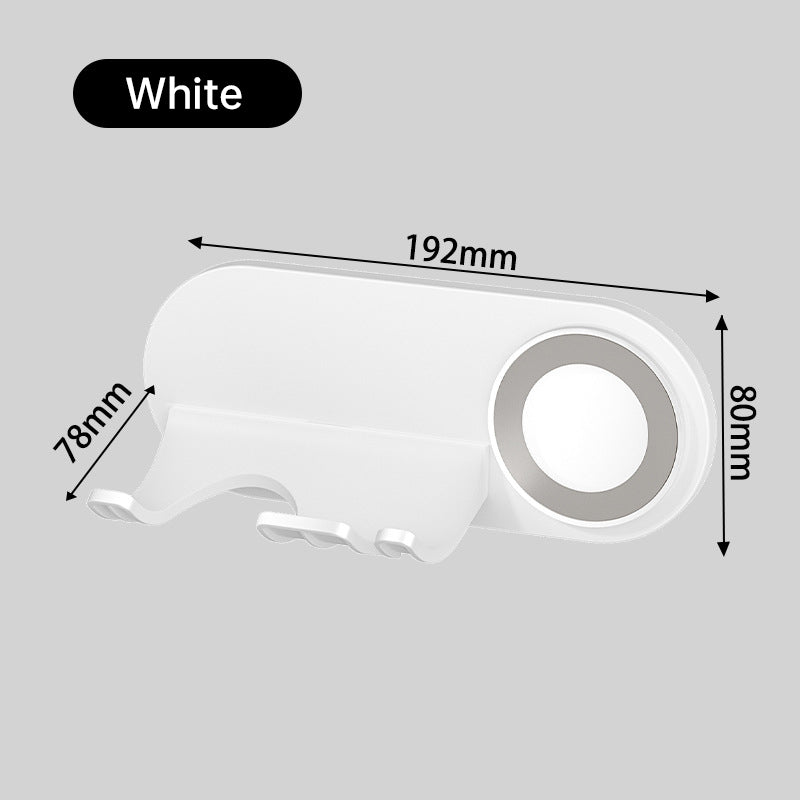 No - drill Magnetic Hair Dryer Wall Mount. Synthetic plastic, for Dyson/Leihen/Kexi. Colors: gray & white eprolo