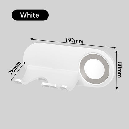 No - drill Magnetic Hair Dryer Wall Mount. Synthetic plastic, for Dyson/Leihen/Kexi. Colors: gray & white eprolo