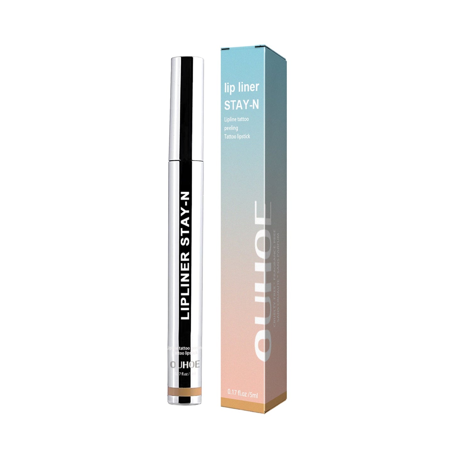 OUHOE Stripping Lip Liner (Light Brown) Enriches Lip Lines, Highlights Lip Color Without Makeup Smudging. Stripping Lip Liner eprolo