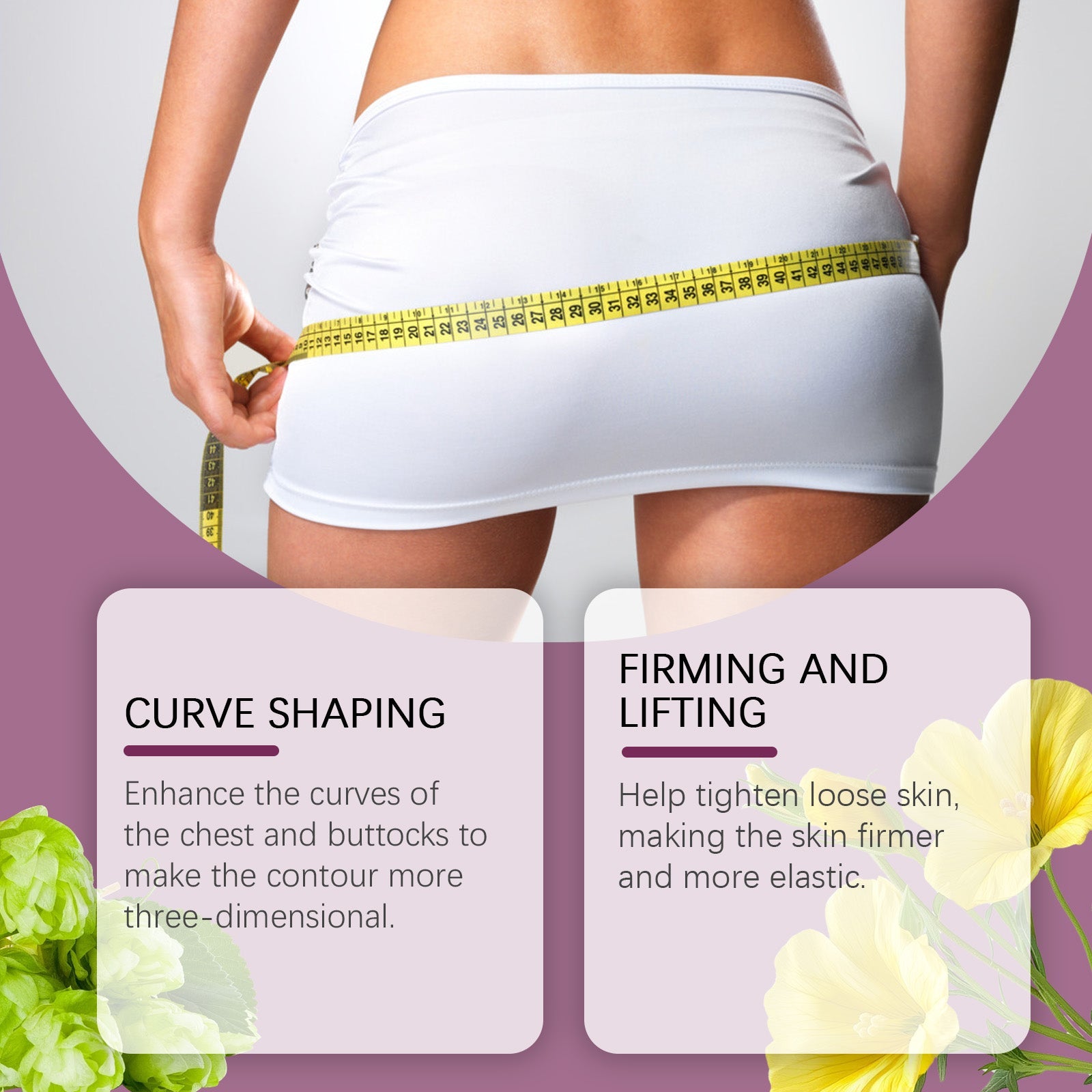 OceAura Buttock And Chest Care Cream Buttock And Chest Skin Moisturizing Care Elastic Moist And Smooth Skin Daily Body Care eprolo