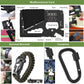 Military-grade outdoor travel survival kit with mini camping tools, emergency bracelet, whistle, blanket and knife. eprolo