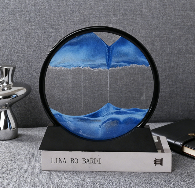 3D quicksand painting decompression art hourglass ornament eprolo