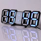 3D LED Digital Alarm Clock with Colorful Display, 12/24 Hour Format for Office, Living Room, Bedroom, Kitchen eprolo