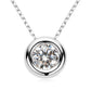 1 Carat Moissanite 925 Sterling Silver Necklace eprolo