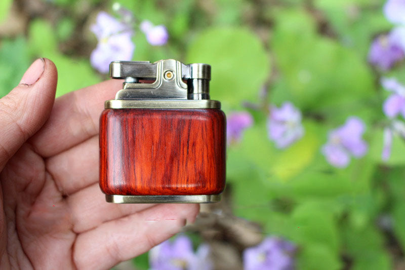 Zorro Kerosene Lighter Factory Wholesale Creative Push-Button Ignition Wooden Vintage Retro Personality Lighter eprolo