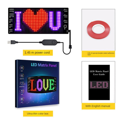 Flexible LED Advertising Screen LED Soft Panel APP Bluetooth Car Display eprolo