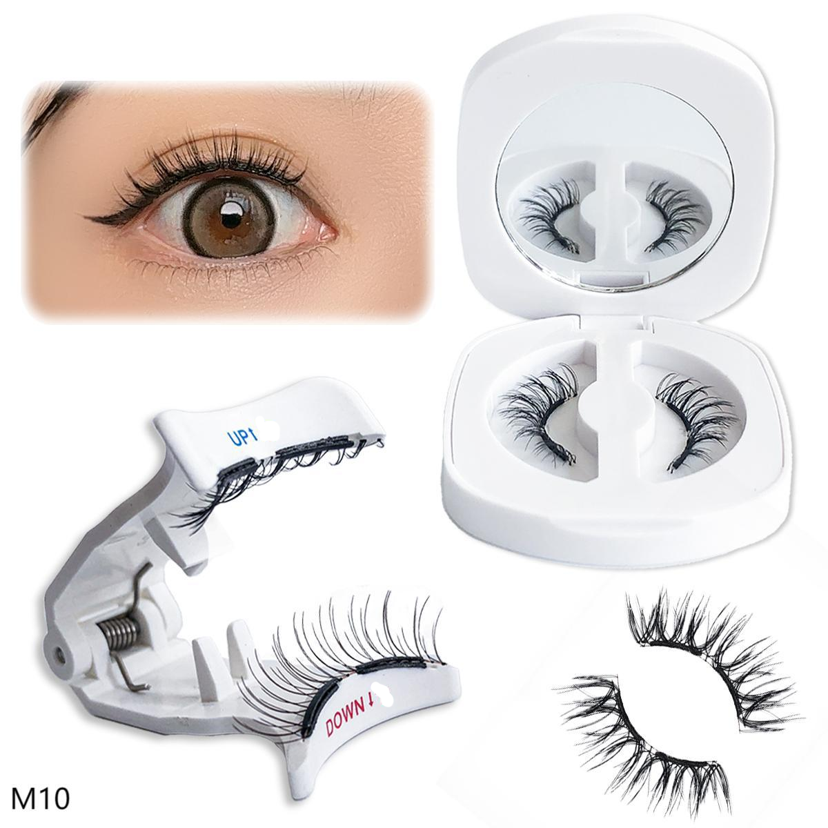Soft magnetic suction zero glue false eyelashes supernatural simulation thick curling portable eprolo