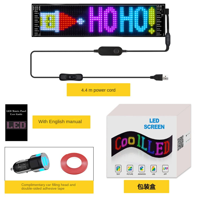 Flexible LED Advertising Screen LED Soft Panel APP Bluetooth Car Display eprolo