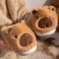 Capybara Cotton Slippers for Women Autumn Winter New Style Home Warm Lined Thick Sole Non-Slip Fuzzy Slippers for Men eprolo