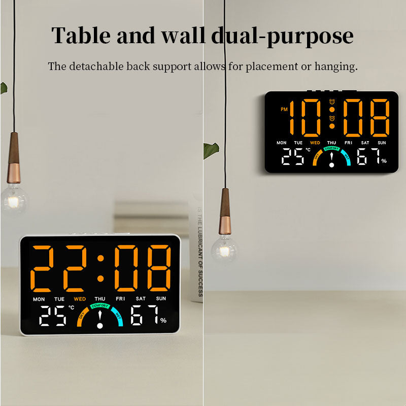 Digital Alarm Clock with Temperature & Humidity Display, Dual Alarm, Snooze eprolo