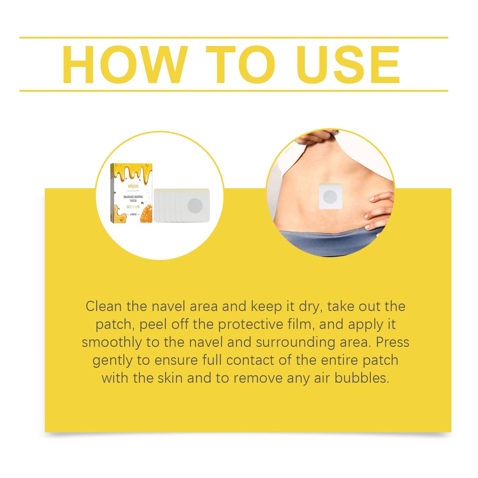 Wiyun Body Care Patch, Gently Shape And Show The Body Lazy Arm Waist Tight Skin Care Patch eprolo