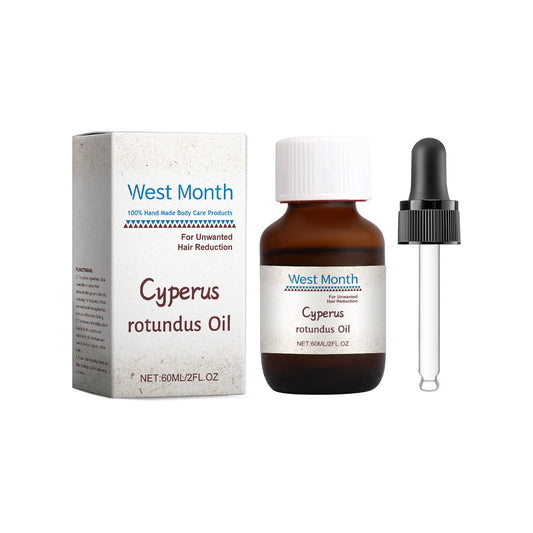 West&Month Cyperi Rhizoma Hair Removal Care Oil, Cyperi Rhizoma Plant Essential Oil Body Moisturizing And Nourishing Hair Removal Care Oil eprolo