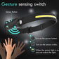 Silicone induction headlight, outdoor LED charging portable head mounted work light eprolo