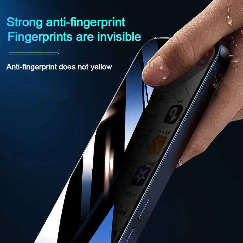 1-4Pcs Anti-spy Tempered Glass for IPhone 15 14 13 12 11Pro Max Full Cover Privacy Screen Protector For iPhone X XS Max XR Glass eprolo