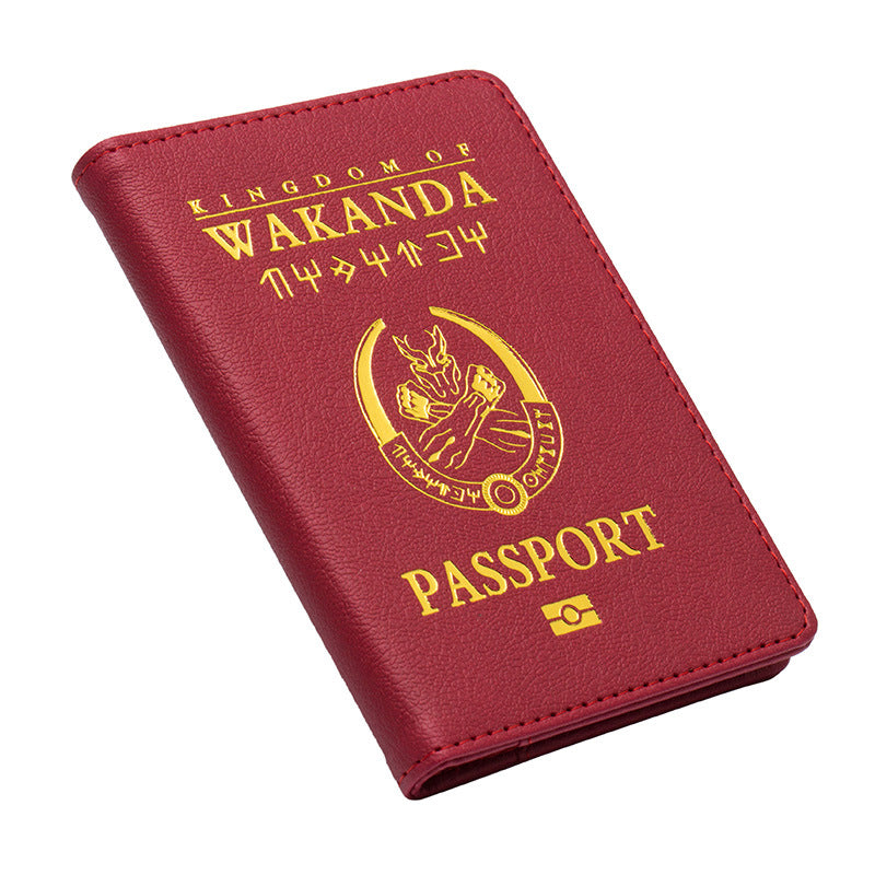 Batman Passport Holder Black Panther Kingdom Passport Set Marvel Hero Ticket Holder eprolo