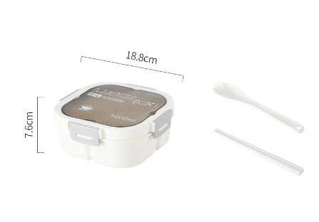 Classic simple microwaveable portable salad box lunch box with cutlery eprolo