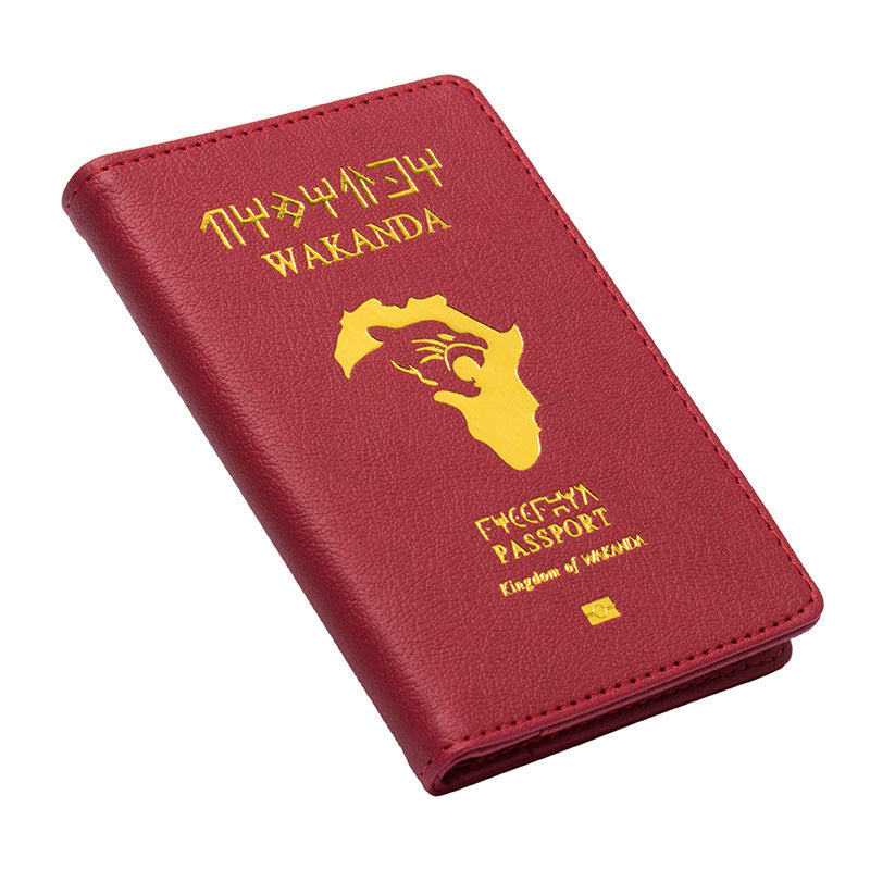 Batman Passport Holder Black Panther Kingdom Passport Set Marvel Hero Ticket Holder eprolo