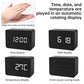 Wooden Electronic Digital Clock - Voice Controlled LED Desk Alarm with Date/Temperature Display, Battery/USB Powered eprolo